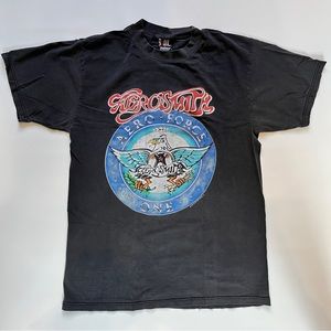 Vintage Aerosmith Men’s L Authentic Giant Pump Tour Concert Tee Aero Force One